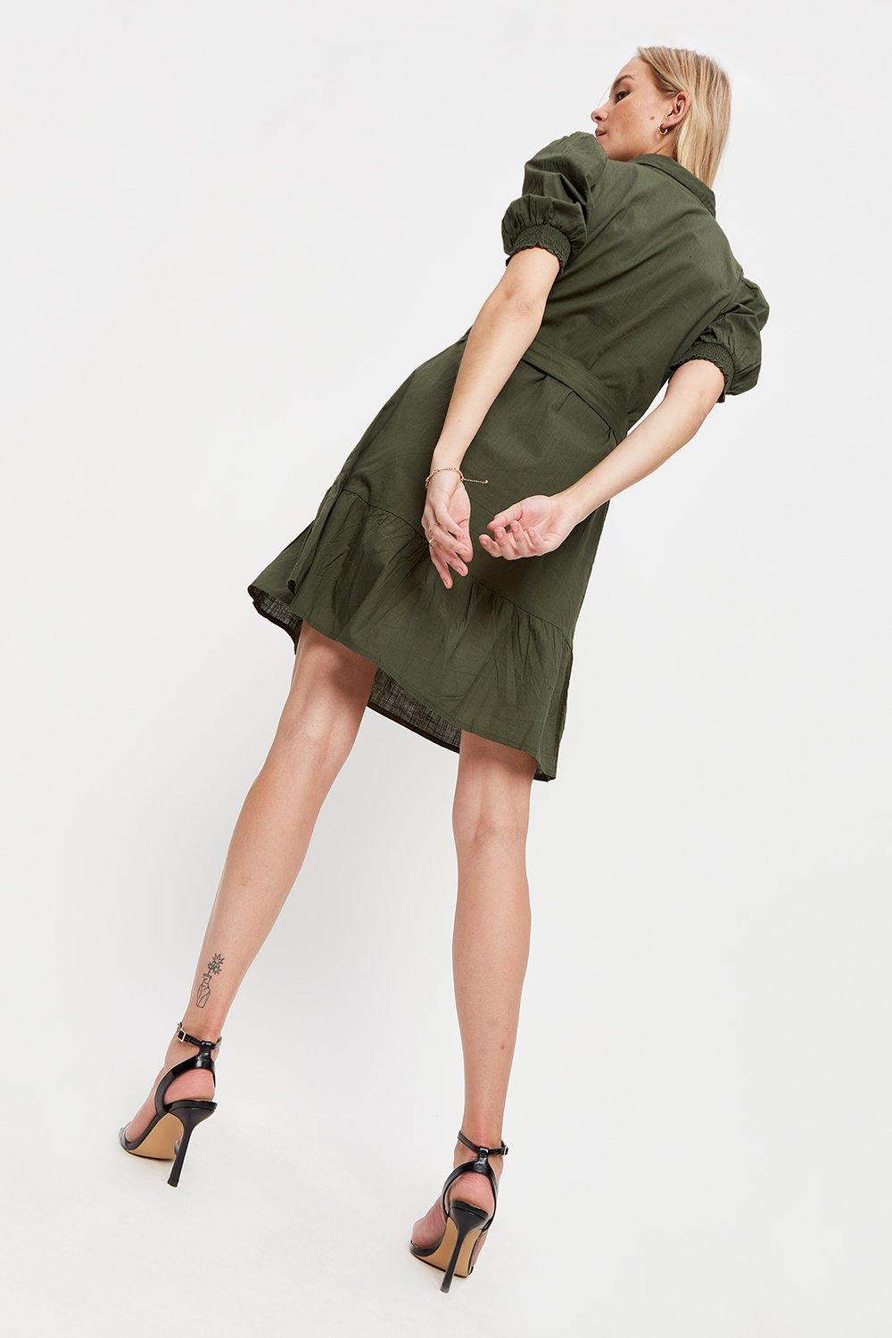 Dorothy perkins hot sale khaki dress